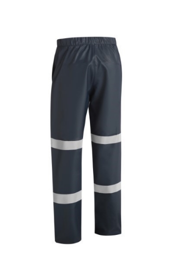 Picture of Bisley Stretch Rain Pants Reflective Tape Navy
