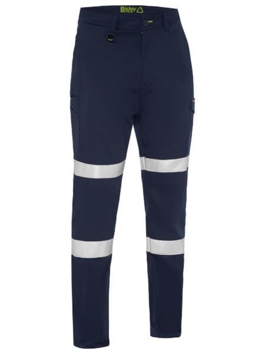 Picture of Bisley Recycled Taped Biomotion Cargo Work Pants Navy