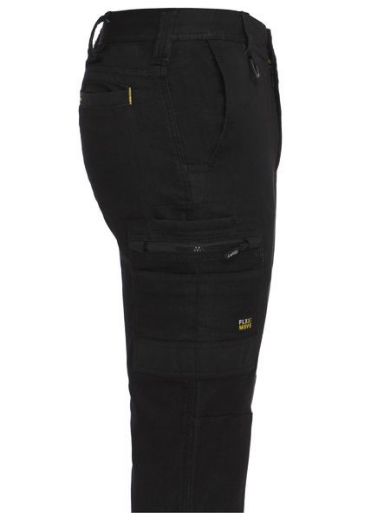 Picture of Bisley Flex & Move Stretch Cuffed Cargo Pants Denim