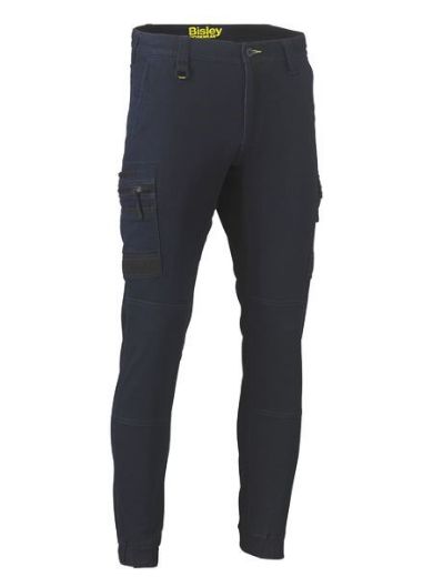 Picture of Bisley Flex & Move Stretch Cuffed Cargo Pants Denim