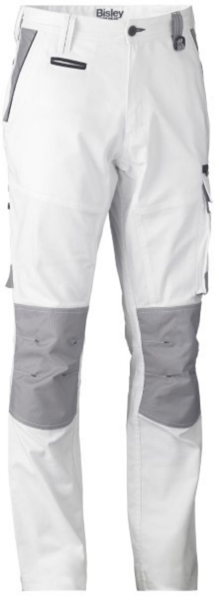 Picture of Bisley Painters Contrast Cargo Pants White