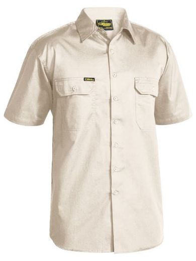 Picture of Bisley Cool Lightweight Short Sleeve Shirt 100% Cotton