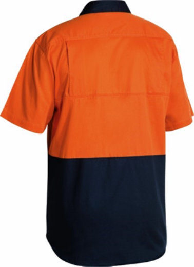Picture of Bisley Lightweight Cool 2 Tone Short Sleeve Drill Shirt