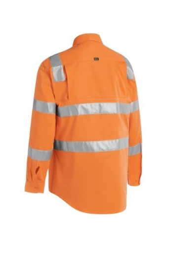 Picture of Bisley Mens Taped Bio Motion Shirt Orange