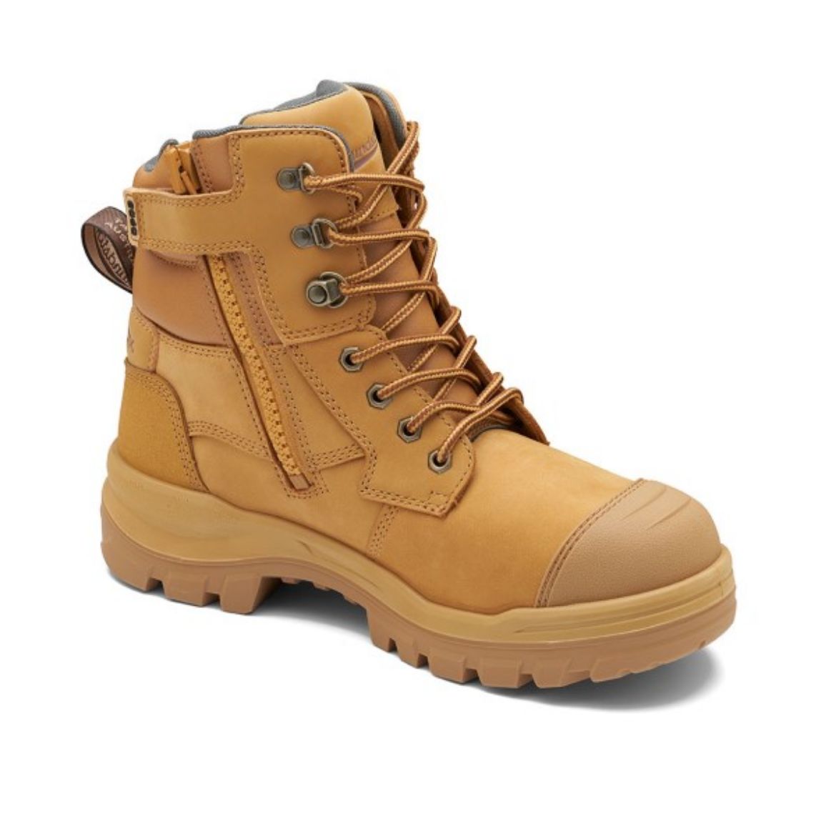 Picture of Blundstone ROTOFLEX Boot Zip Side Lace up Wheat TPU Toe Guard