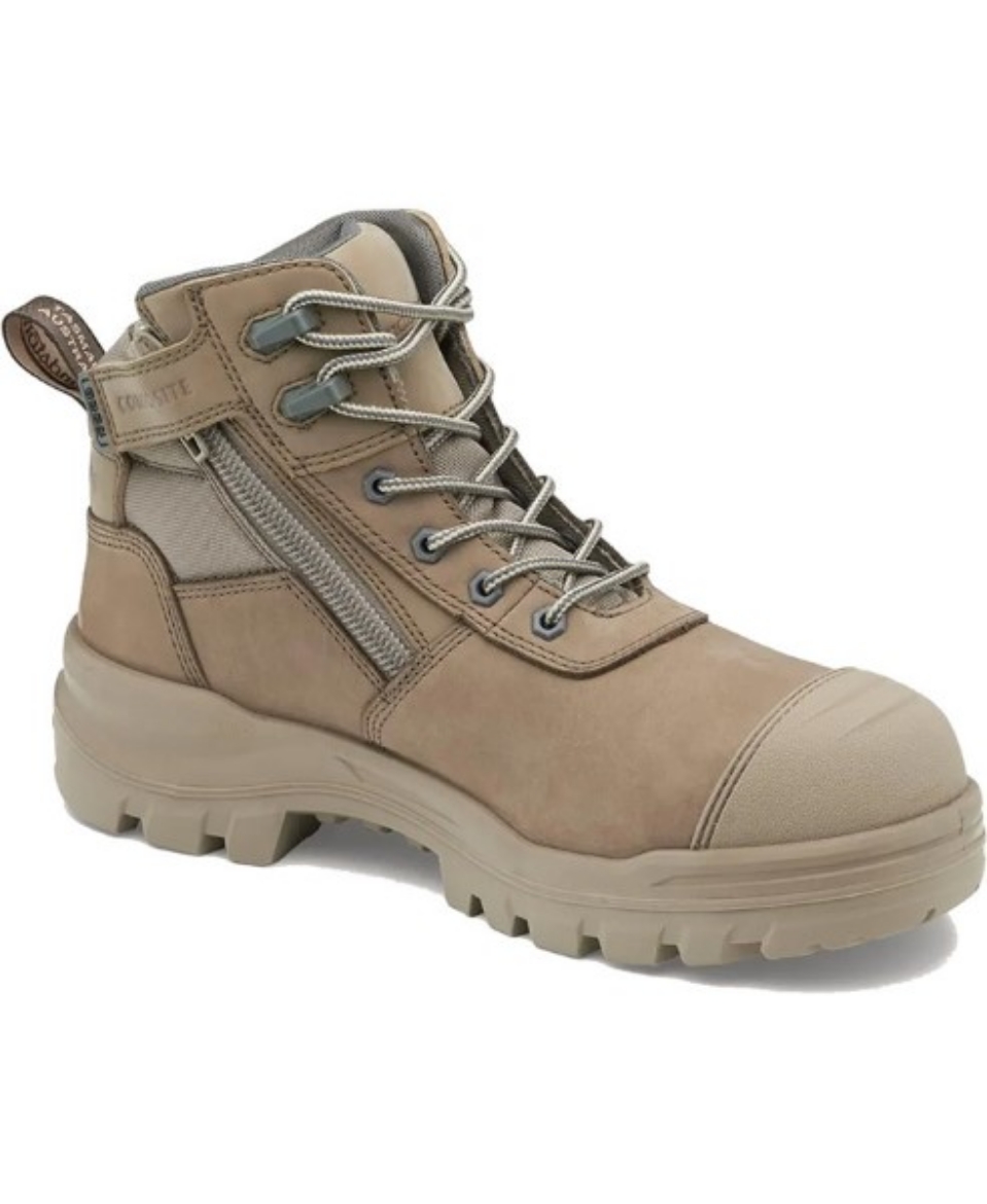 Picture of Blundstone ROTOFLEX Boot Zip Side Lace up Stone Toe Guard