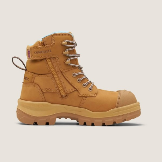 Picture of Blundstone Ladies RotoFlex 150mm Zip Sided Safety Boot Wheat