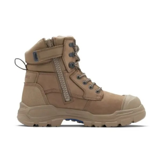 Picture of Blundstone ROTOFLEX 150mm Zip Sided Safety Boot Stone TPU Toe Guard