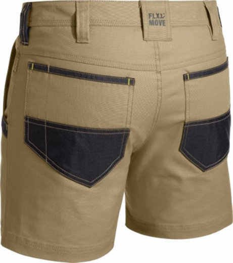 Picture of Bisley Flex & Move Stretch Short Short 100% Cotton Canvas Duck Weave