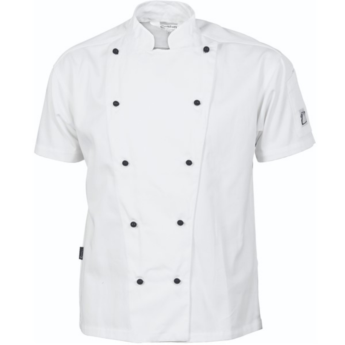 Picture of DNC Unisex Chef Jacket Cool-Breeze Cotton Short Sleeve White