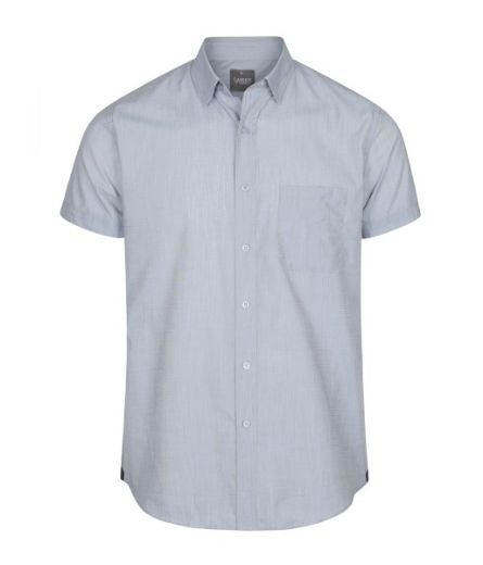 Picture of Gloweave Mens Smith End on End Casual Slim Fit Short Sleeve Shirt