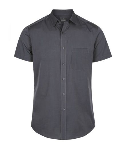 Picture of Gloweave Mens Smith End on End Casual Slim Fit Short Sleeve Shirt