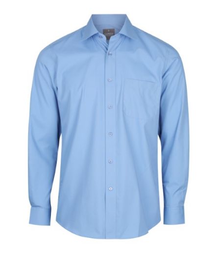 Picture of Gloweave Mens Nicholson Premium Poplin Long Sleeve Shirt w/pocket