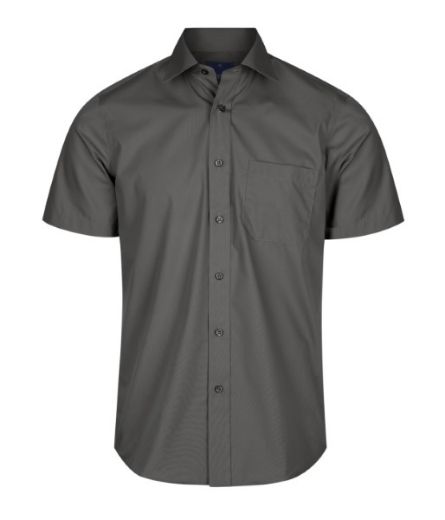 Picture of Gloweave Mens Nicholson Premium Poplin Short Sleeve Shirt w/pocket