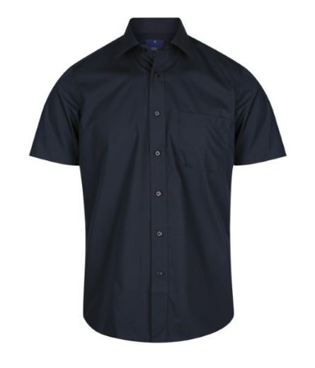 Picture of Gloweave Mens Nicholson Premium Poplin Short Sleeve Shirt w/pocket