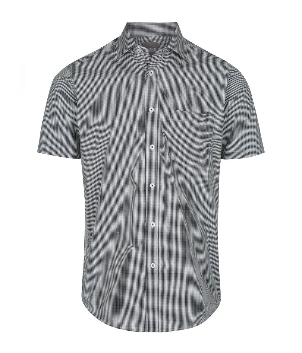 Picture of Gloweave Mens Westgarth Gingham Check Shirt Short Sleeve