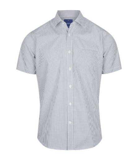 Picture of Gloweave Mens Westgarth Gingham Check Shirt Short Sleeve