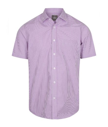 Picture of Gloweave Mens Westgarth Gingham Check Shirt Short Sleeve