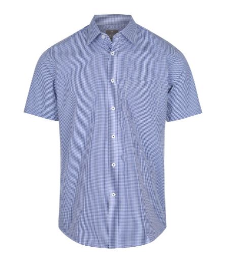 Picture of Gloweave Mens Westgarth Gingham Check Shirt Short Sleeve
