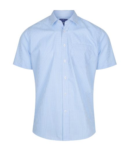 Picture of Gloweave Mens Westgarth Gingham Check Shirt Short Sleeve