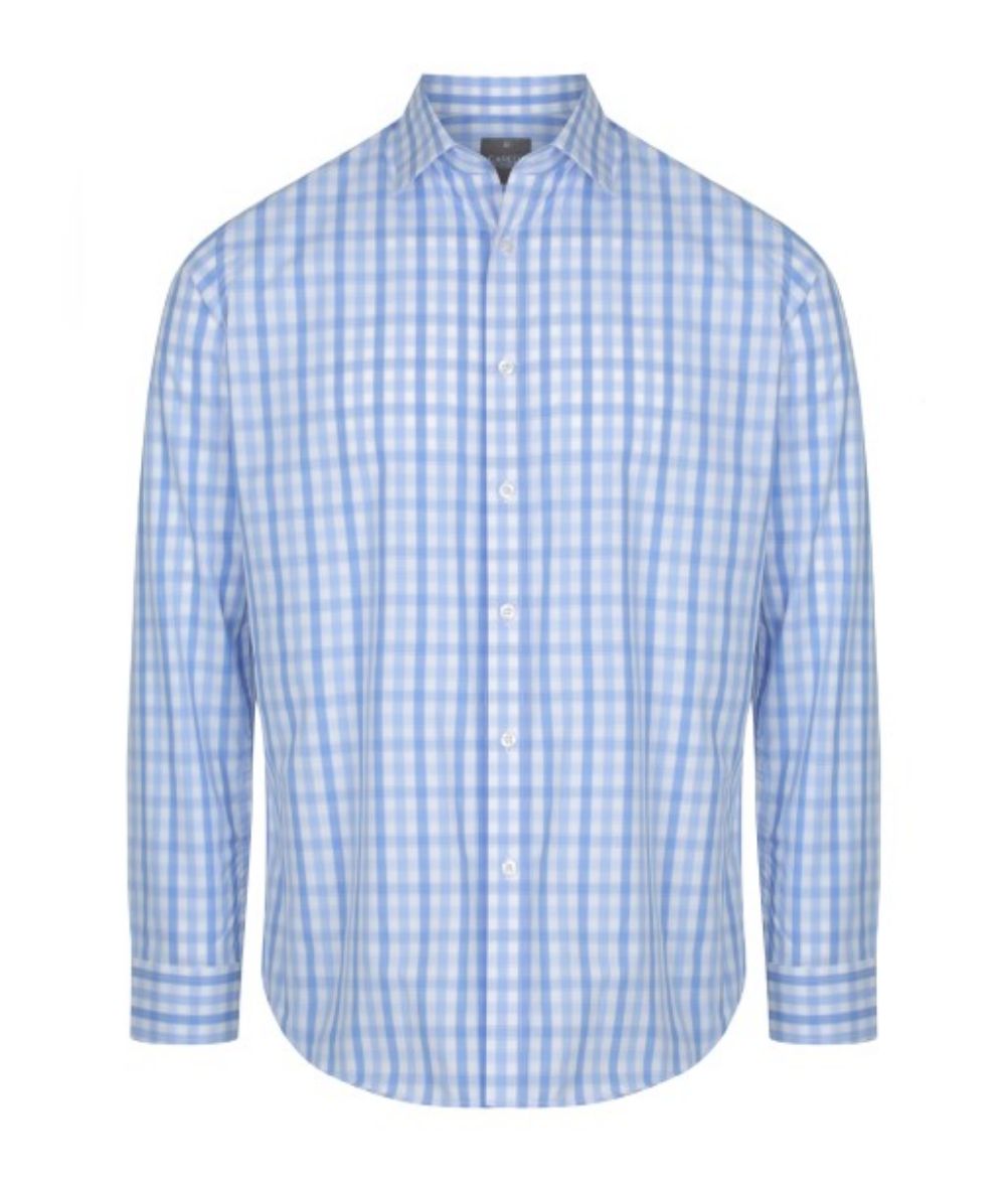 Picture of Gloweave Mens Foxton Tonal Check Long Sleeve Shirt