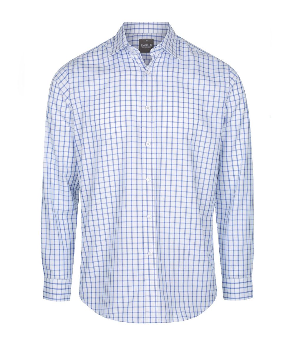Picture of Gloweave Mens Bourke Window Pane Check Long Sleeve Shirt