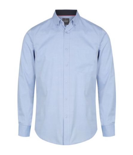 Picture of Gloweave Mens Bradford Fine Oxford Long Sleeve Shirt
