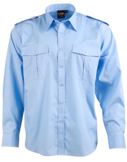 Picture of Winning Spirit Epaulette Long Sleeve Shirt- Unisex