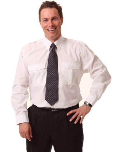 Picture of Winning Spirit Epaulette Long Sleeve Shirt- Unisex