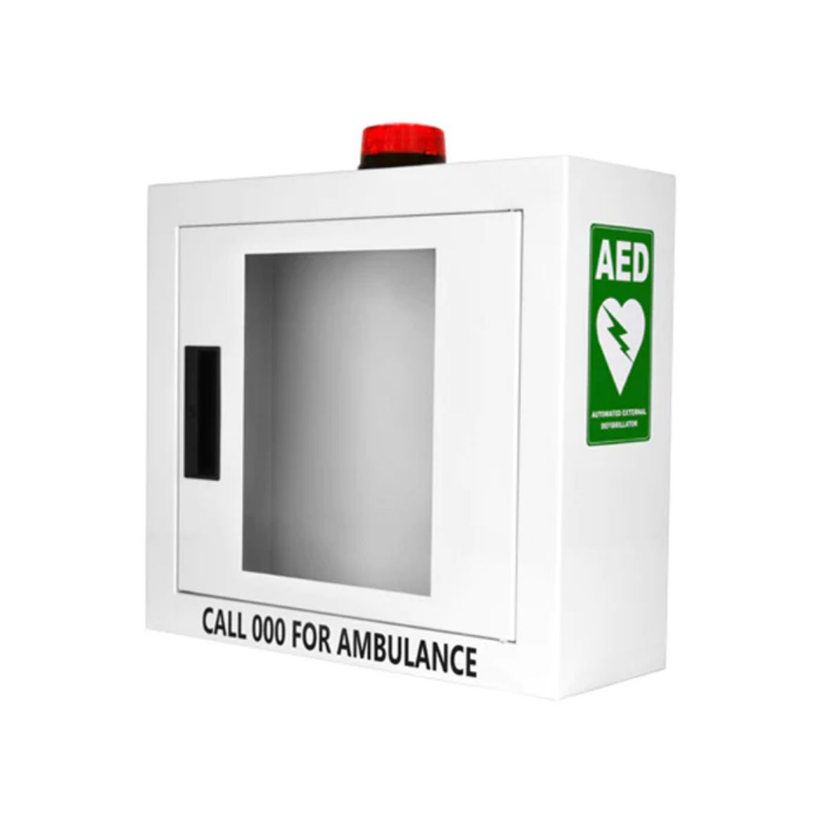 Picture of Steel Wall Defib Cabinet With Alarm, Australian Resus Council Approved, 380mm (H) x 420mm (W) x 150mm (D)