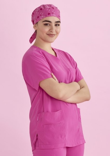 Picture of Bizcare Unisex National Breast Cancer Foundation Scrub Cap