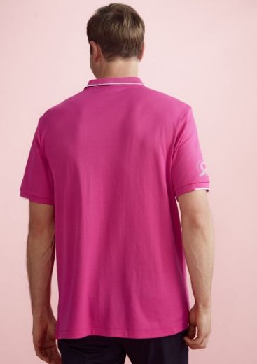 Picture of Bizcare Mens Pink Short Sleeve Polo