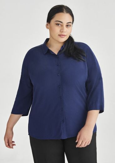 Picture of Biz Corporates Ladies Dahlia 3/4 Sleeve Blouse