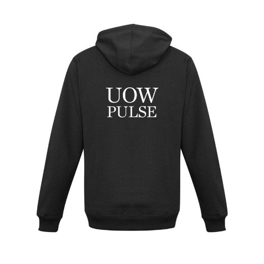 Picture of Biz Collection Mens Crew Full Zip Hoodie Poly/Cotton Fleece Black