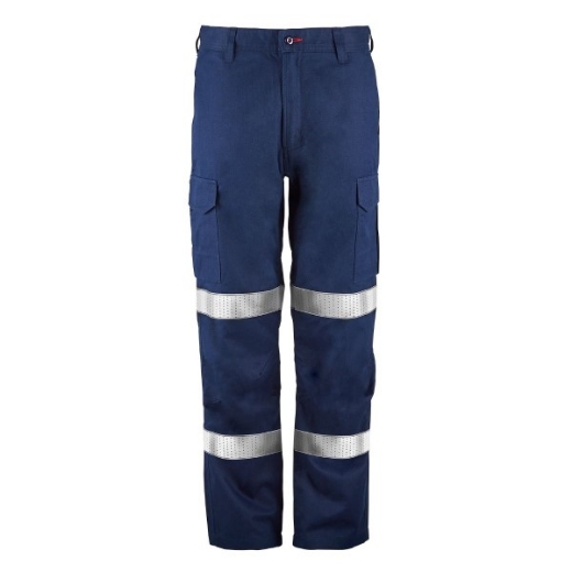 Picture of Flame Buster ARC Flash Cargo Pant with Bio-Motion Reflective Tape HRC 2 ATPV 11.5cal/cm2 Navy