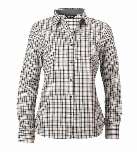 Picture of Identitee Ladies Hudson Long Sleeve Gingham Shirt