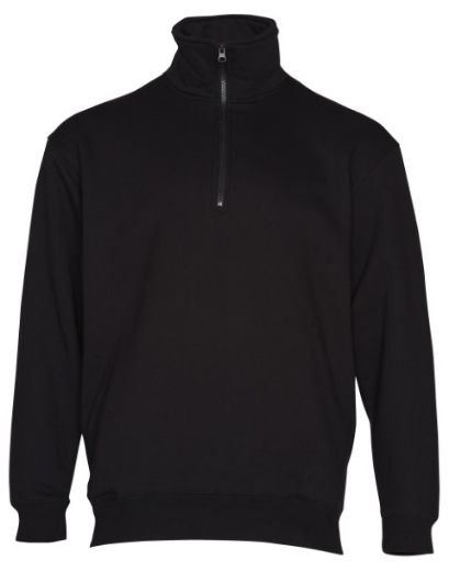 Picture of Winning Spirit Adults American Style 1/2 Zip Fleecy Sweat Top