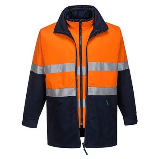Picture of Prime Mover Hume 100% Cotton 4 in 1 Jacket with 2 Ring Reflective Tape
