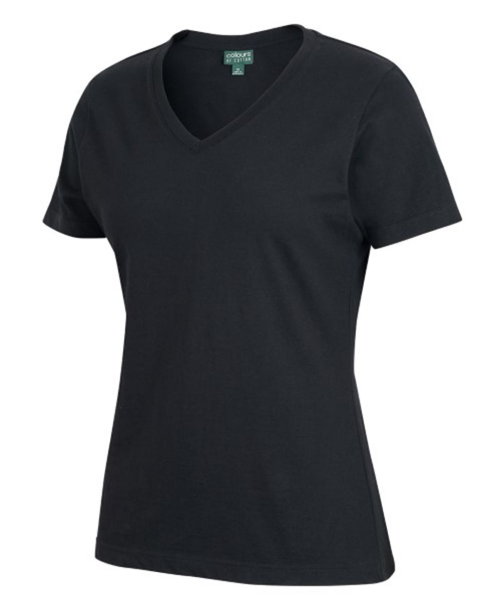 Picture of Colour of Cotton Ladies V-Neck Tee