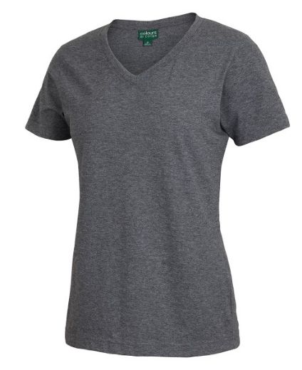 Picture of Colour of Cotton Ladies V-Neck Tee