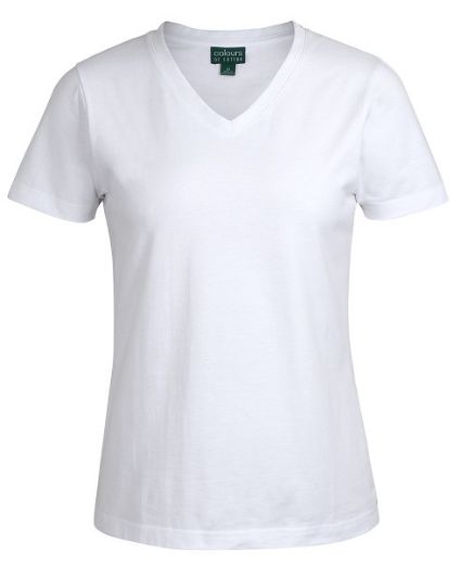 Picture of Colour of Cotton Ladies V-Neck Tee