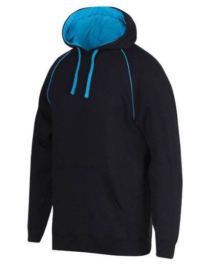 Picture of JB's Adults Contrast Fleecy Hoodie Cotton/Polyester Fleece