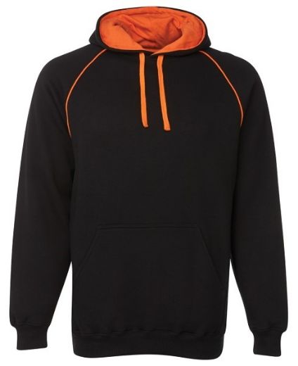 Picture of JB's Adults Contrast Fleecy Hoodie Cotton/Polyester Fleece