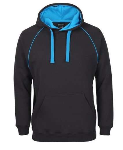 Picture of JB's Adults Contrast Fleecy Hoodie Cotton/Polyester Fleece