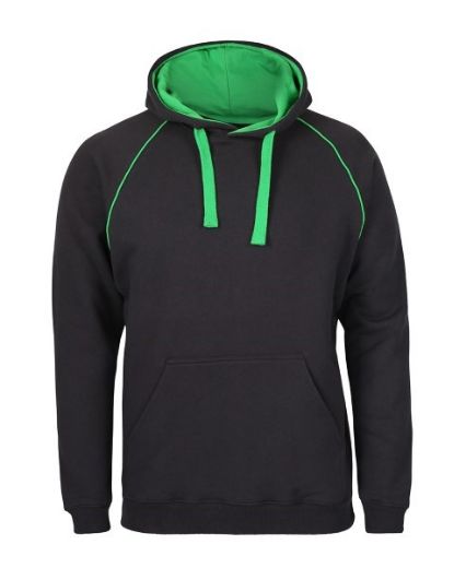 Picture of JB's Adults Contrast Fleecy Hoodie Cotton/Polyester Fleece