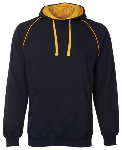 Picture of JB's Adults Contrast Fleecy Hoodie Cotton/Polyester Fleece