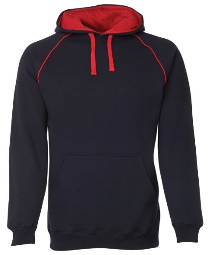 Picture of JB's Adults Contrast Fleecy Hoodie Cotton/Polyester Fleece