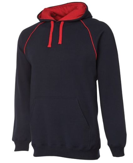 Picture of JB's Adults Contrast Fleecy Hoodie Cotton/Polyester Fleece