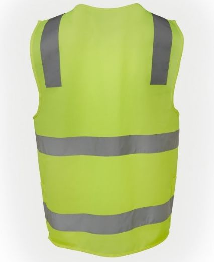 Picture of JB's Hi Vis Day Night Zip Safety Vest with ID Pocket 100% Polyester