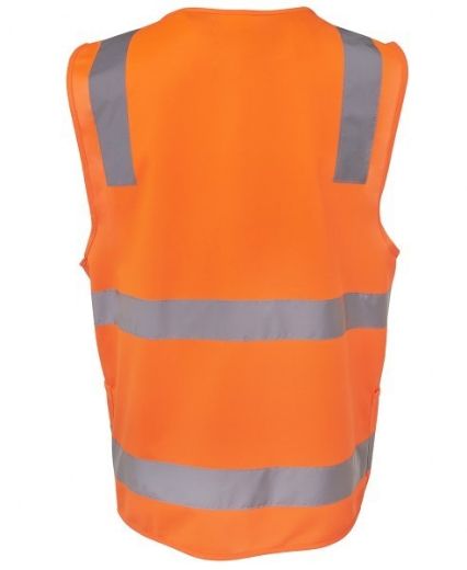 Picture of JB's Hi Vis Day Night Zip Safety Vest with ID Pocket 100% Polyester